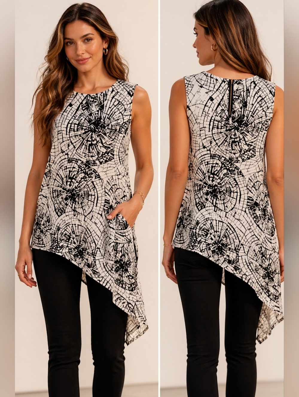 Akira Chicago Asymmetrical Blouse